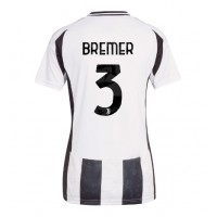 Camiseta Juventus Gleison Bremer #3 Primera Equipación Replica 2024-25 para mujer mangas cortas